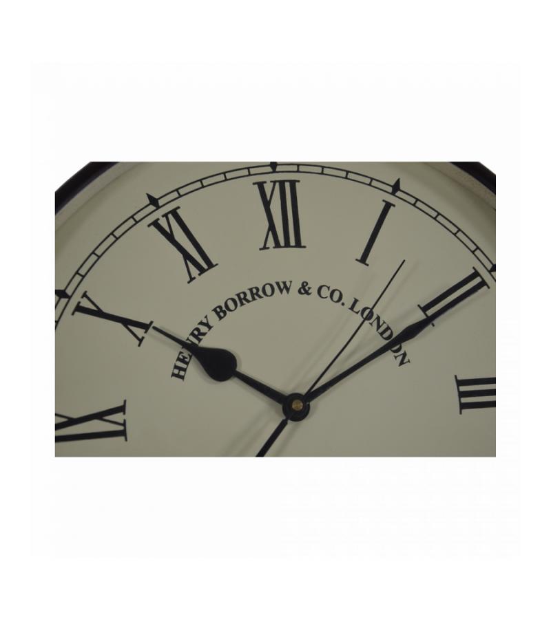 Retro Stationsklok klein 21x7 cm